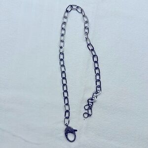 The Woods silver and diamond necklace